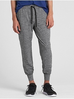 gap brushed tech jersey joggers