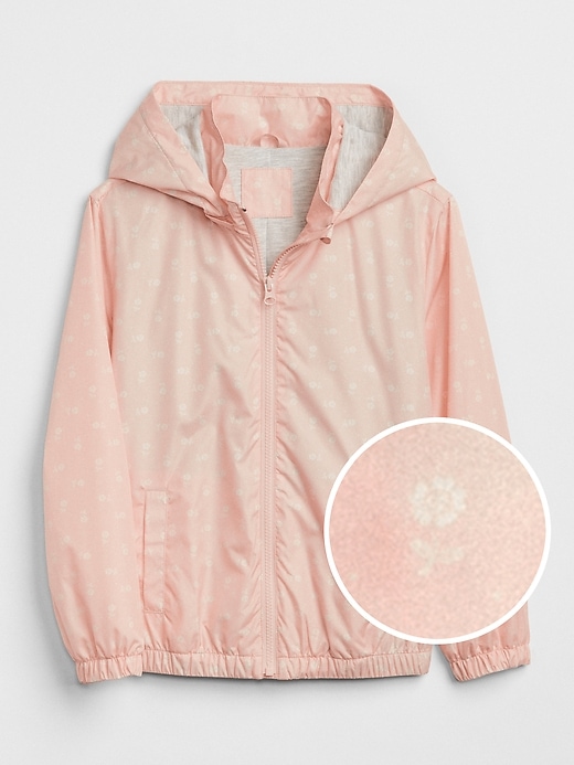 1 of 8 showing, with the color murmur pink of product Print Jersey-Lined Windbuster