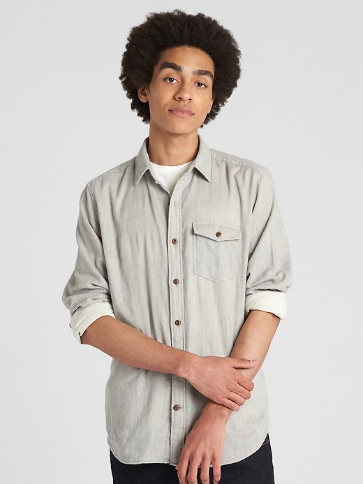 Image number 9 showing, Double-Face Shirt in Standard Fit