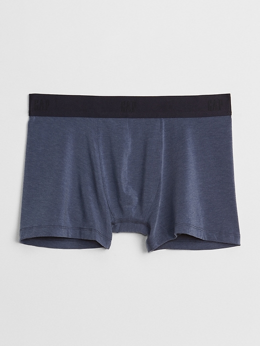 1 of 8 showing, with the color blue heather of product 3" Breathe Boxer Brief Trunks