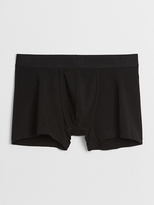 View large product image 1 of 1. 3" Basic Stretch Boxer Briefs