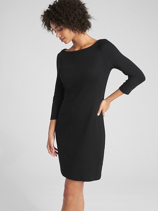 Image number 1 showing, Modern Boatneck Dress