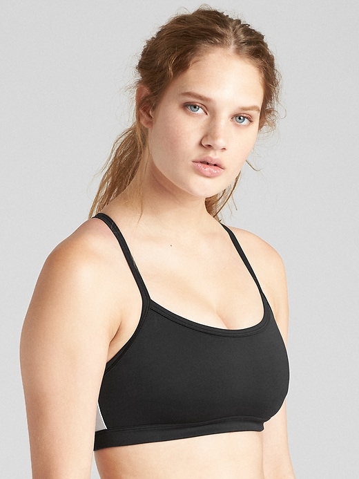 View large product image 1 of 1. GapFit Low Support Racerback Sports Bra
