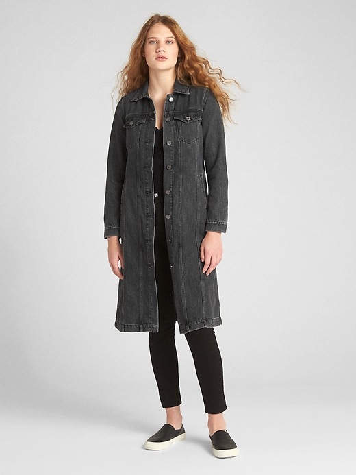 Image number 3 showing, Icon Denim Duster Jacket