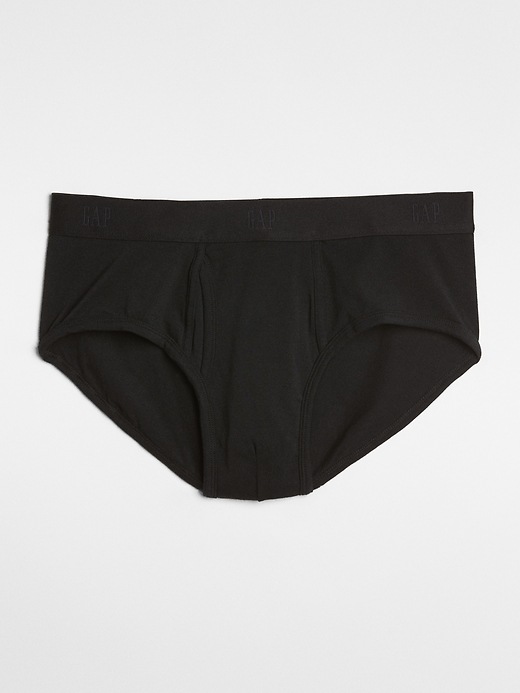 1 of 8 showing, with the color true black knit of product Basic Briefs