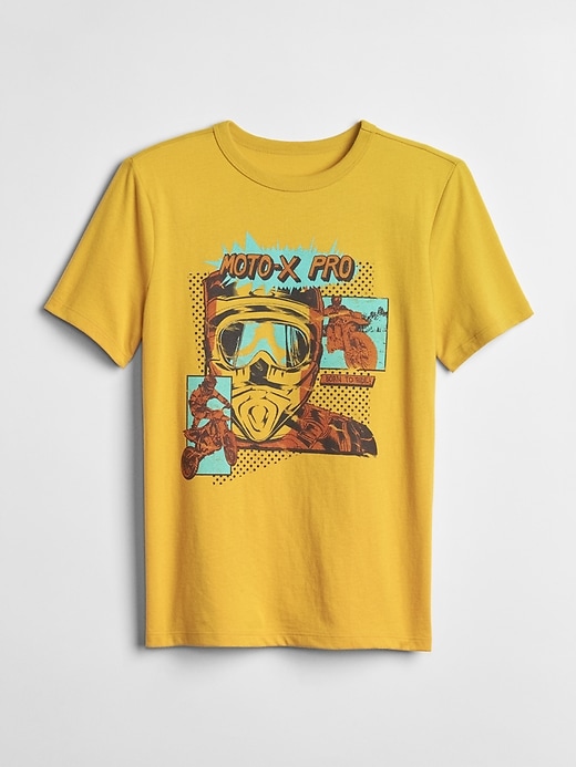 1 of 8 showing, with the color golden grain of product Graphic Short Sleeve T-Shirt