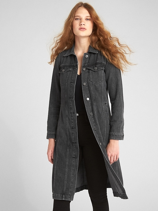 Image number 1 showing, Icon Denim Duster Jacket