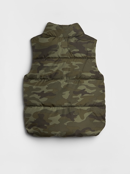 2 of 8 showing, with the color green camo of product Puffer Vest