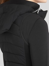 View large product image 4 of 8. GapFit Lightweight Hooded Puffer Vest