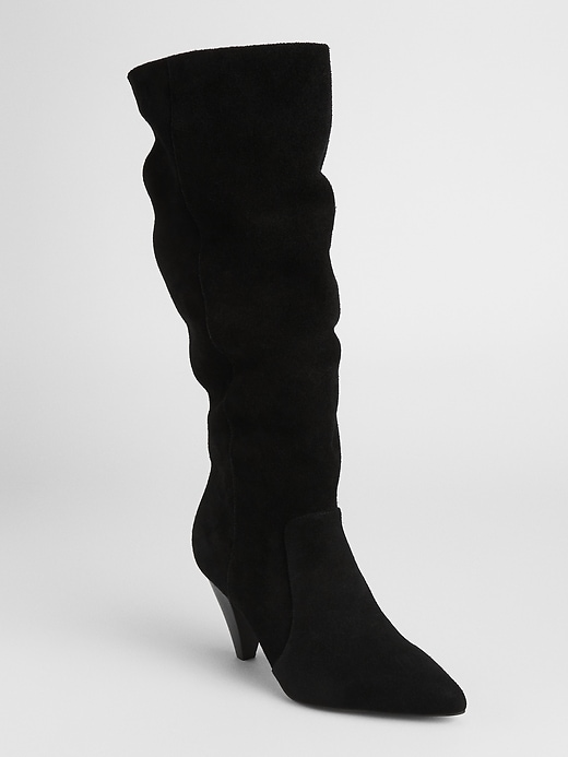 Image number 1 showing, Tall Slouchy Suede Boots