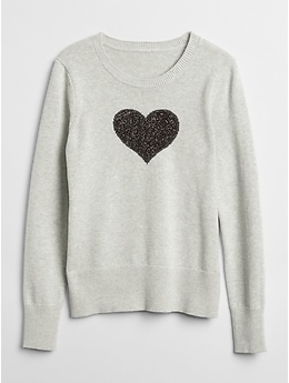 Gap heart 2025 sweater