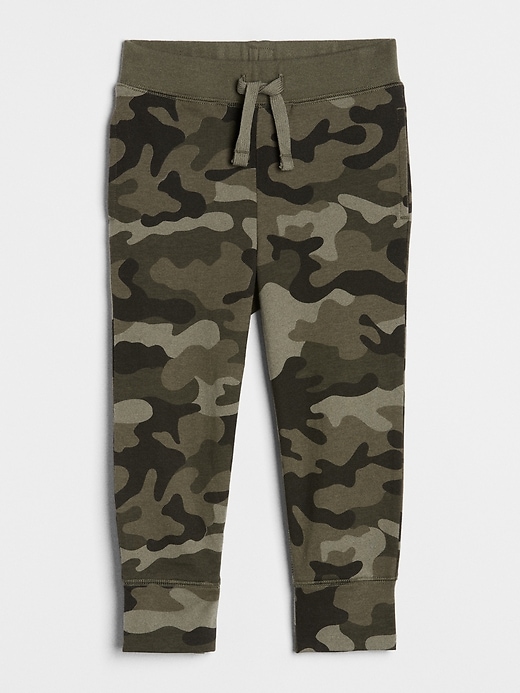 1 of 8 showing, with the color green camo of product Toddler Pull-On Camo Joggers