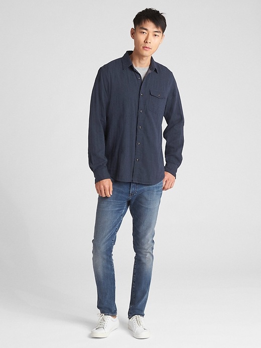 Image number 3 showing, Double-Face Shirt in Standard Fit