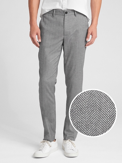 View large product image 1 of 1. Brushed Twill Pants in Skinny Fit with GapFlex