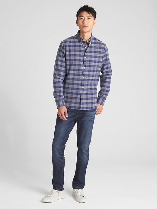 Image number 3 showing, Lived-In Stretch Oxford Shirt