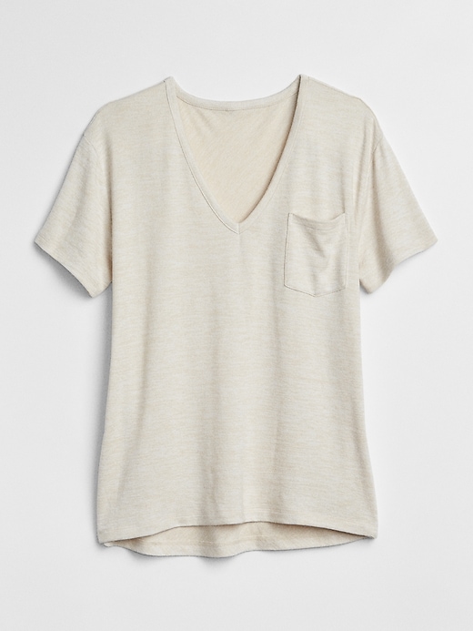 Image number 6 showing, Softspun V-Neck Pocket T-Shirt