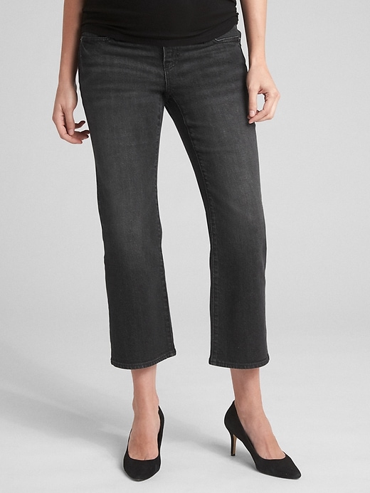 Maternity Full Panel Crop Flare Jeans Maternity Full Panel Crop Flare Jeans