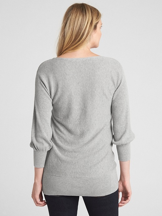 Image number 2 showing, Maternity Ribbed Boatneck Sweater Tunic