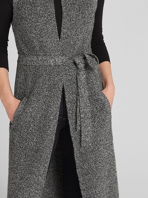 Image number 5 showing, Sleeveless Duster Cardigan Sweater
