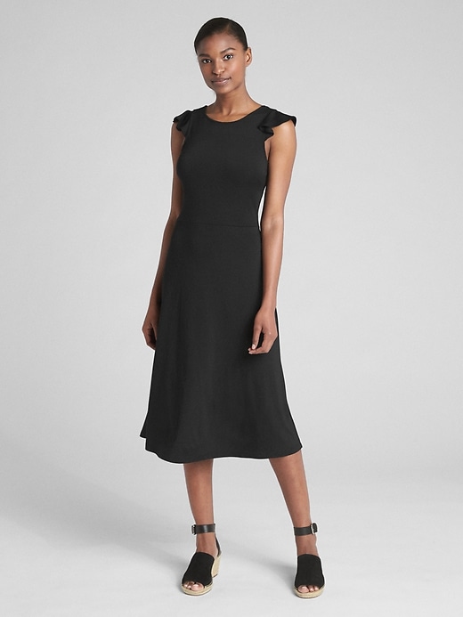 Image number 3 showing, Sleeveless Ruffle A-Line Dress
