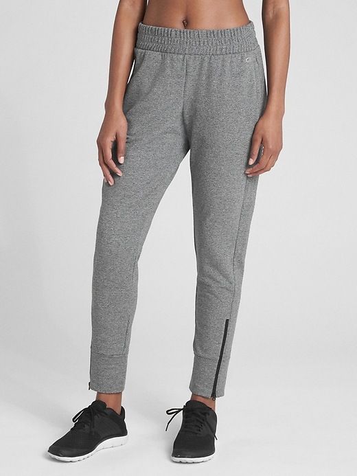 Image number 7 showing, GapFit All-Elements Fleece Side-Zip Joggers