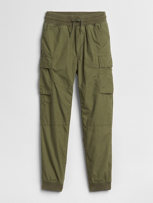Image number 6 showing, Kids Jersey-Lined Cargo Joggers