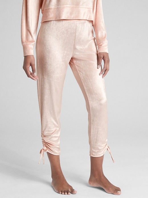 Image number 5 showing, Side-Tie Lounge Pants in Velour