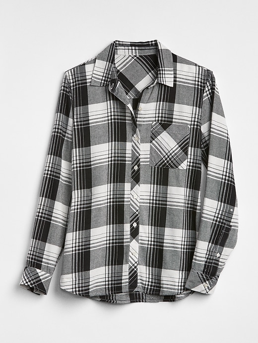 Image number 6 showing, Plaid Flannel Boyfriend Shirt