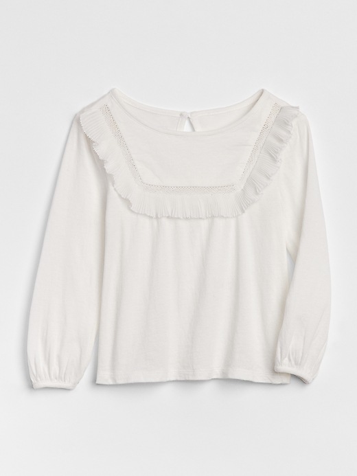 Image number 1 showing, Pintuck Ruffle Top