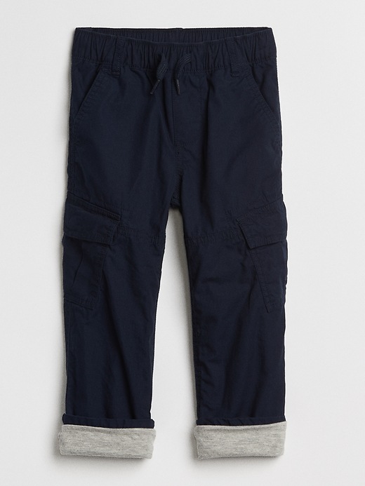 View large product image 1 of 1. Jersey-Lined Cargo Joggers