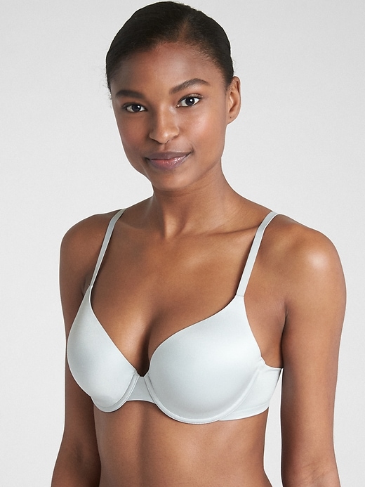 1 of 8 showing, with the color gray matter of product Everyday Smooth Favorite Coverage Bra