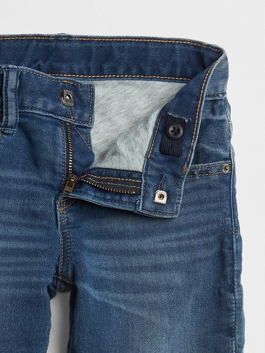 Image number 4 showing, Superdenim Jersey-Lined Straight Jeans with Defendo