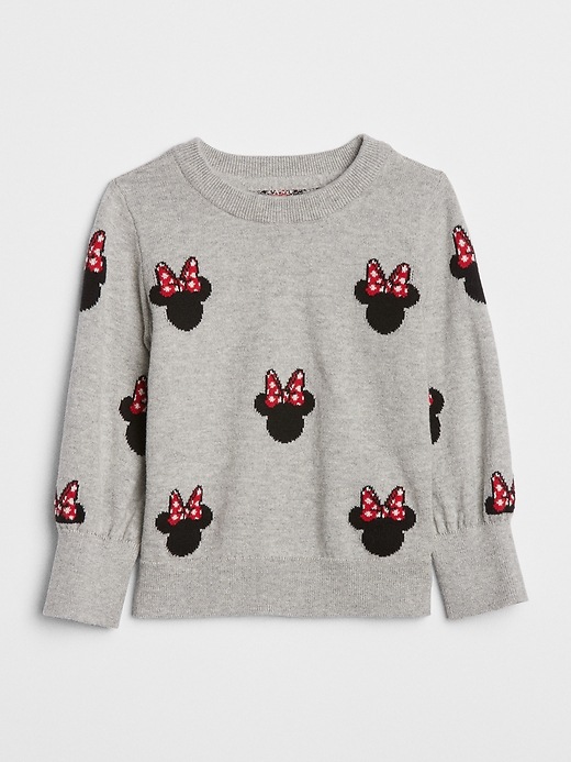 Image number 1 showing, babyGap &#124 Disney Minnie Mouse Crewneck Sweater