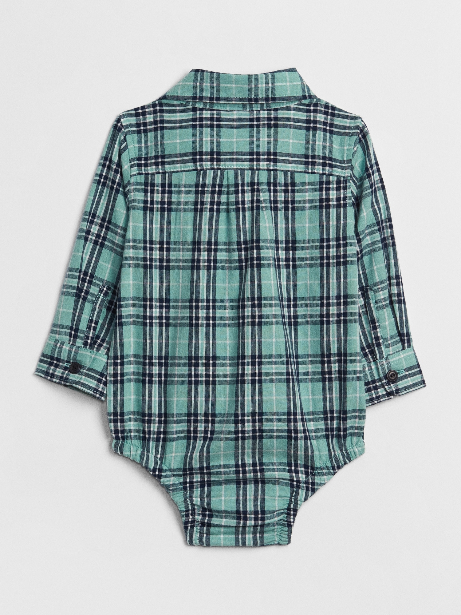 Flannel Long Sleeve Bodysuit Gap