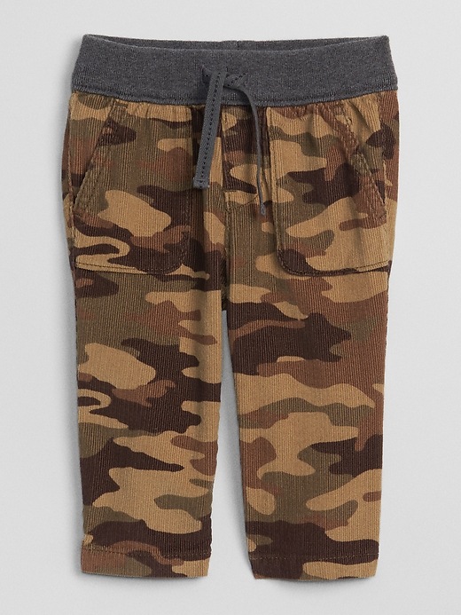 Image number 1 showing, Baby Camo Cord Pull-On Pants