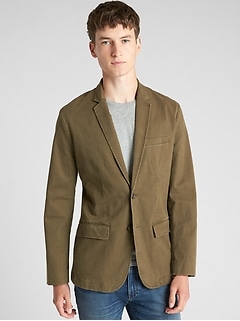 men's beige casual blazer