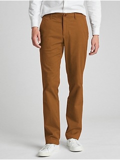 soft wear khakis in slim fit with gapflex