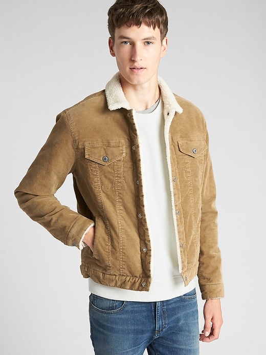 Image number 1 showing, Sherpa-Lined Icon Cord Jacket