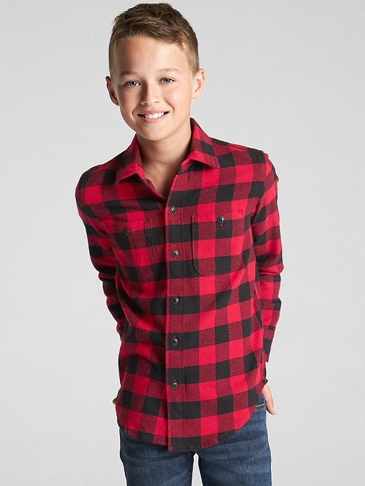 Image number 2 showing, Buffalo Plaid Flannel Shirt