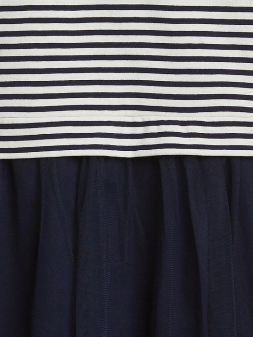 Image number 4 showing, Stripe Mix-Fabric Dress