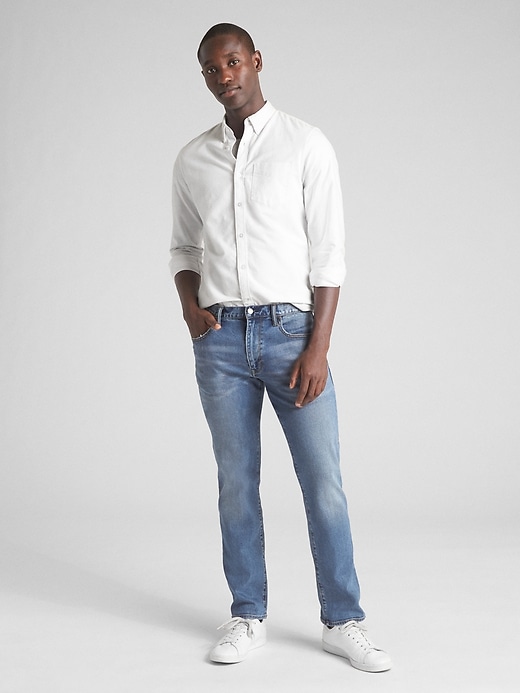 Image number 3 showing, Soft Wear Straight Jeans with GapFlex