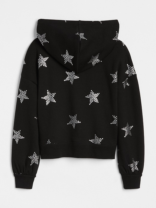 Image number 3 showing, Star Crop Hoodie Sweatshirt