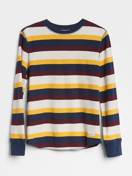 Image number 1 showing, Stripe Textured-Knit T-Shirt