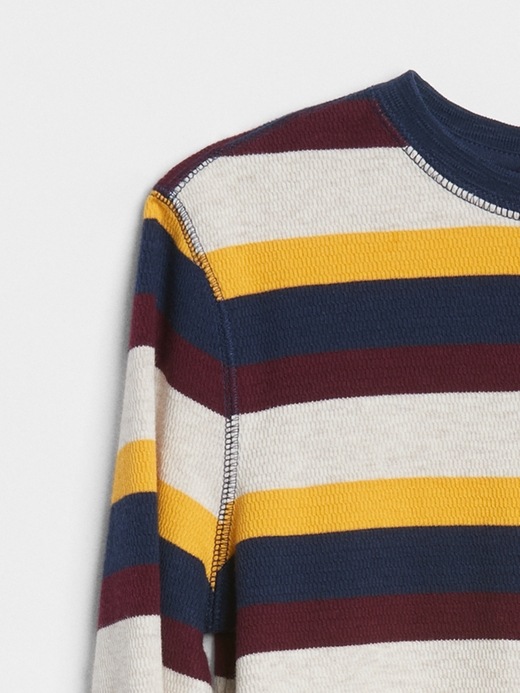 Image number 3 showing, Stripe Textured-Knit T-Shirt