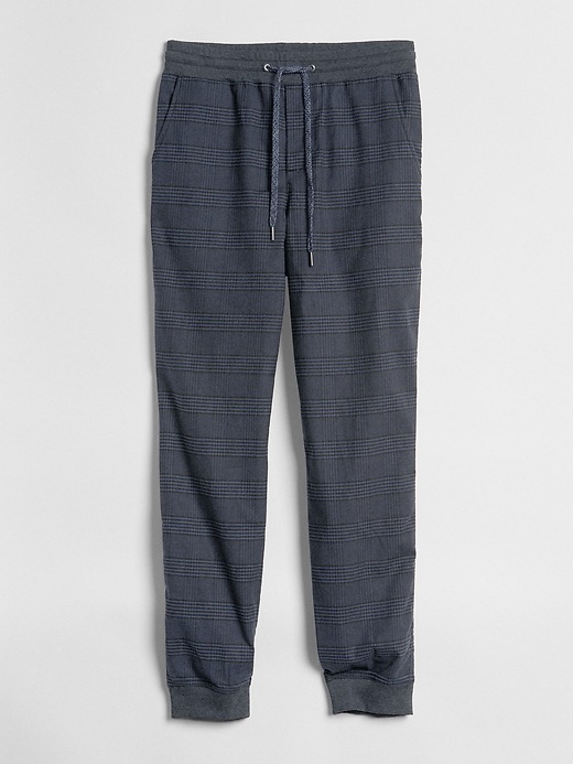 Image number 6 showing, Plaid Twill Joggers with GapFlex