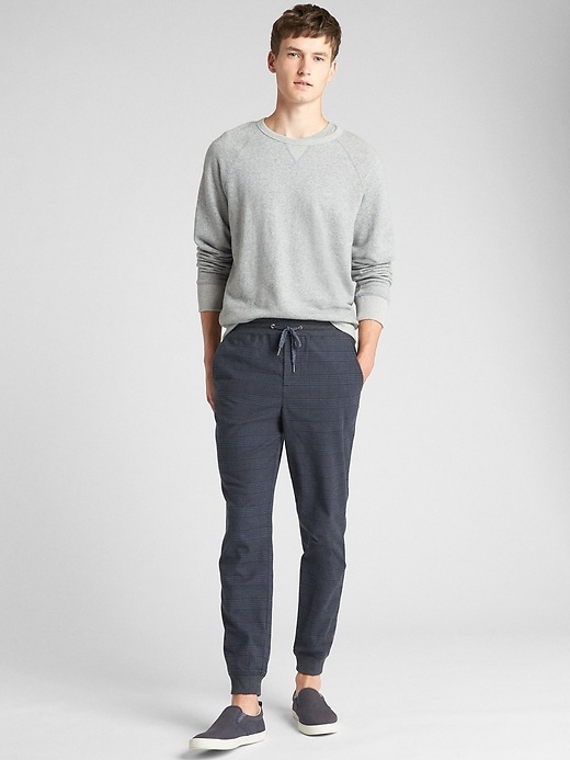 Image number 3 showing, Plaid Twill Joggers with GapFlex