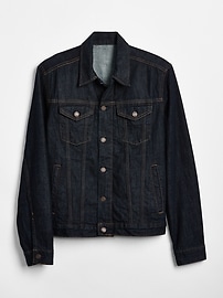 gap black denim jacket