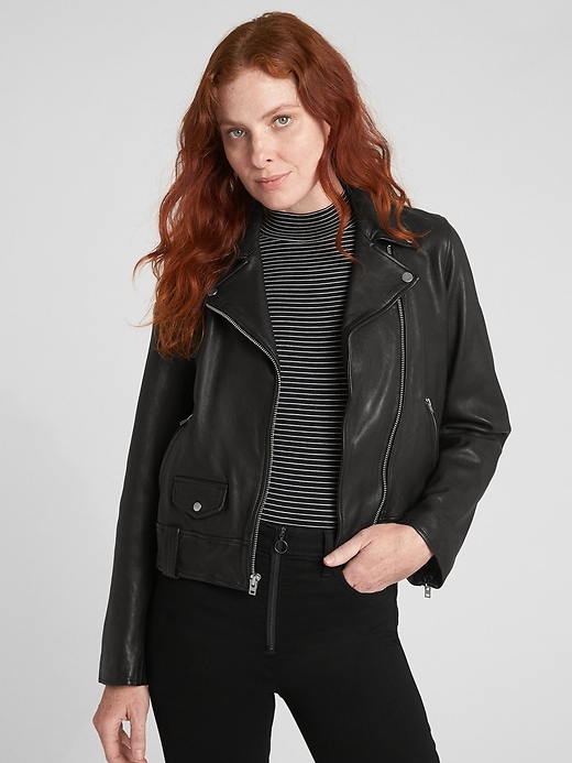 Leather Moto Jacket | Gap