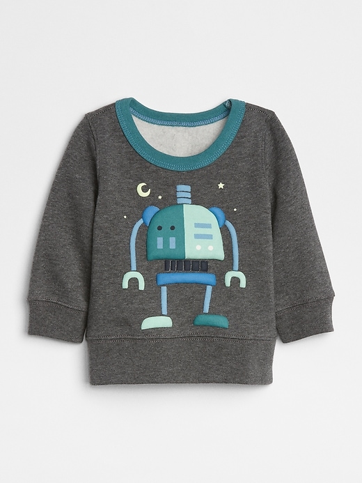 Image number 1 showing, Baby Graphic Crewneck Sweater