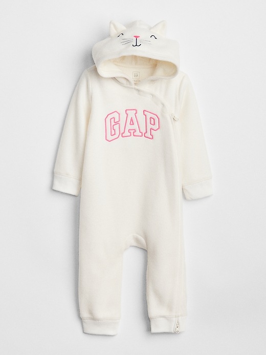 Image number 1 showing, Cat Logo Hoodie One-Piece